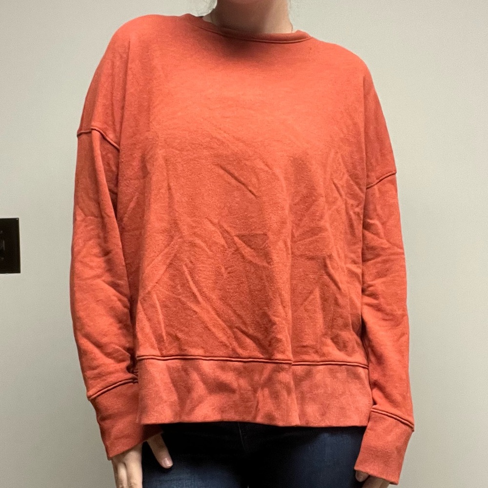 Time and Tru Burnt Orange Pullover